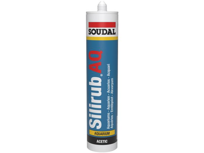 Soudal SILIRUB® AQ Elastic sealant for glass constructions Transparent 310ml
